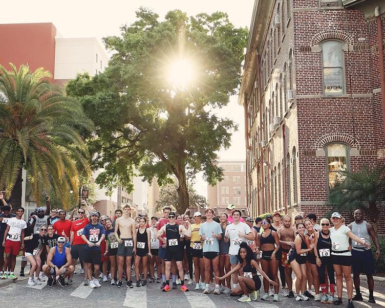 Participants getting ready for the Give Day 5k